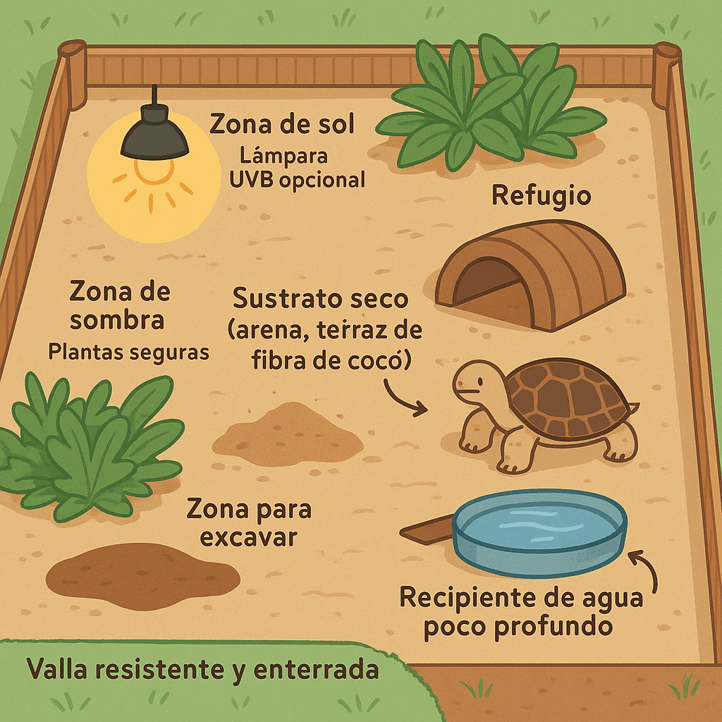 Hábitat tortuga sulcata